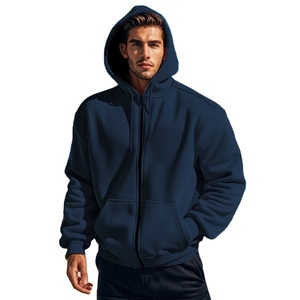 Sudadera con Capucha para Hombre, Nueva, Ajustada, con Cierre Diagonal - Product Image 1