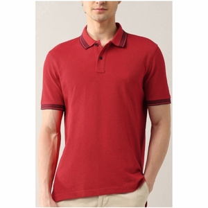 2025 hommes pour polos haute qualité coton Polyester vêtements de rue décontractés ODM/OEM tissu tricoté à motif solide - Product Image 1