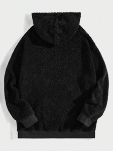 Sweat-shirts à capuche en laine pour hommes de haute qualité, logo personnalisé, design vierge, broderie surdimensionnée, fabricant de sweats-shirts en laine - Product Image 2