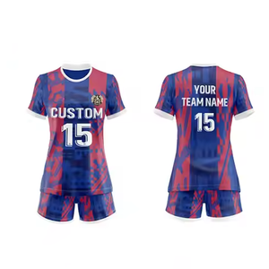 Ensemble respirant complet de sublimation uniforme de football impression numérique conception personnalisée femmes maillot de football uni kit de vêtements de sport pour dames - Product Image 3