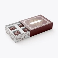 Boîte-cadeau de chocolat de style de tiroir de papier d'emballage, OEM rose d'emballage de boîte de chocolat bienvenue