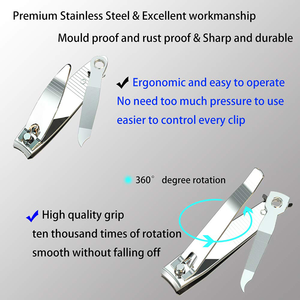 Wholesale Large Size Stainless Steel <b>Nail</b> Clippers Straight Edge <b>Nail</b> Cutter with <b>Nail</b> <b>File</b> for Cuticle Finger Beauty Product - Product Image 2