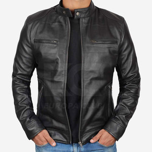 Prix de gros Veste en cuir pour homme tendance Veste en cuir PU de haute qualité Vestes en cuir pour homme - Product Image 1