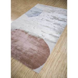 Tapis tufté à la main en laine et viscose couleur ivoire à motif abstrait pour usage domestique - Tnq-484 - Product Image 2