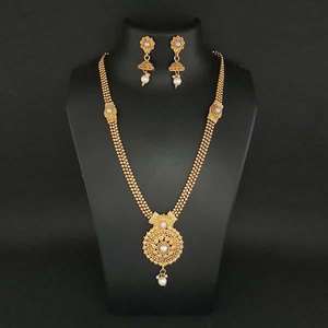 Kriaa Conjuntos de joyería fina Collar de perlas Haram chapado en oro 1109825C - Product Image 1