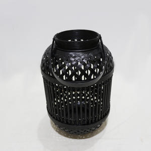 Bougeoir vietnamien en gros de lanterne en bambou artisanale élégante pour les décorations d'hôtel de restaurant à la maison - Product Image 3