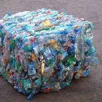 Chatarra de Plástico HDPE/LDPE / Chatarra de Botellas PET Lavadas, Botellas PET 100% Transparentes / Marca KBS Grado A, 200 kg/BAE Sudáfrica