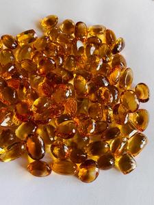 อัญมณีทรงรีสีเหลืองทอง,อัญมณีตัดรูปวงรีสีเหลืองมะนาวธรรมชาติสำหรับการรักษาอัญมณี - Product Image 5