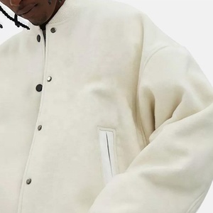 Chaqueta con letras de alta calidad para hombre, prendas de punto de manga larga personalizadas para hombre, chaquetas de bombardero de Otoño de 1 pieza - Product Image 3