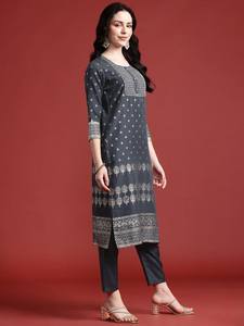 พิมพ์ gotta patti kurta กับกางเกง & กับ dupatta - Product Image 4