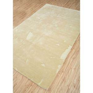 Alfombra de Lana y Viscosa Tufted a Mano, Color Blanco Dorado, Grosor de Felpa de 10 mm, Rectangular, con Rayas Abstractas, para Uso en el Hogar y Pasillos - Tnq-3218 - Product Image 2