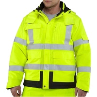 Ropa DE TRABAJO cálida de invierno Chaqueta DE SEGURIDAD Venta caliente Construcción de alta visibilidad Chaqueta de invierno de seguridad reflectante