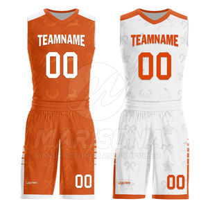 Uniforme de Baloncesto Reversible de Estilo Único Hecho a Medida, Color Sólido, Fabricación en Fábrica - Product Image 1