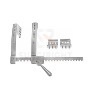 Retractor de costillas FINOCHIETTO, cuchillas laterales, 30x45mm, extensión, 150mm, productos de alta calidad de Surgiright Instruments - Product Image 3