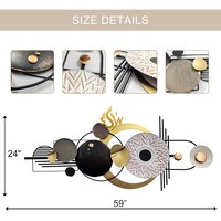 Art mural classique Meilleure qualité Nouveau designer Décoration murale en métal coloré pour meilleur vendeur Article cadeau de mariage de Seven Sky Wonders