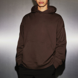 Sudaderas con capucha de peso pesado de otoño e invierno, felpa impresa personalizada y color sólido grueso, marca de moda para hombres personalizada - Product Image 3