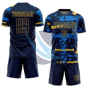 Uniforme de Football de haute qualité pour Match d'équipe tissu léger à séchage rapide avec maillots de Football personnalisés pour Kit d'entraînement de Club pour hommes - Product Image 4