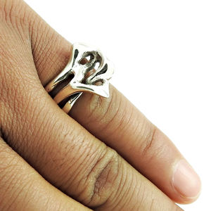 925 Sterling Solid Silver Unique Design <b>Ring</b> for Woman & <b>Girls</b> Bohemian Handmade Jewelry Wholesale Direct Factory Price Supplier - Product Image 2