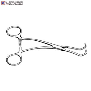 Abrazadera DERRA Atraumática Cooley Derra Anastomosis grande 7-1/4 ''instrumentos médicos quirúrgicos cardiovasculares vasculares - Product Image 3