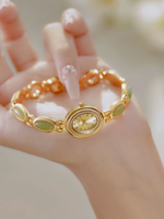 Nouvelle Montre Authentique Femme 2026 Tendance Mode Luxe Léger Bracelet Vintage Coquille Couleur Naturelle Aurore Étanche Alliage Quartz
