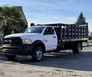 Camión de plataforma plana RAM 4500 usado de 2015, listo para trabajar, con plataforma elevadora Waltcoo y plataforma de 16 pies, LHD/RHD, envío a todo el mundo - Product Image 2