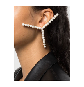 Pendientes de resina Joyería hecha a mano Pendientes de cuentas en forma de C de latón Diseño atractivo a un costo razonable - Product Image 2