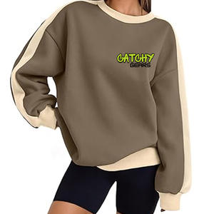 Sweat-shirt en molleton personnalisé à col rond, tissu doux et chaud, pull décontracté pour hommes et femmes, logo OEM, vêtements d'hiver en gros - Product Image 5