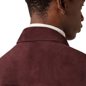 Veste légère en cuir de vachette véritable en cuir suédé Streetwear pour hommes pas cher prix nouvelle veste en daim en cuir à fermeture éclair - Product Image 3