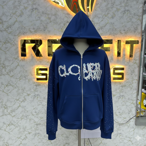 Meilleures ventes, votre propre logo, sweat à capuche à fermeture éclair le plus demandé, imprimé en relief, fabriqué en usine, prix bas, sweat à capuche pour hommes, sweat à capuche pour hommes - Product Image 1