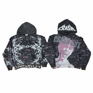 High Quality Custom Logo spider Printed Heavy cotton fleece Men's Drawstring Pullover Oversized <b>Hoodie</b> 400gsm comfortable - Product Image 2