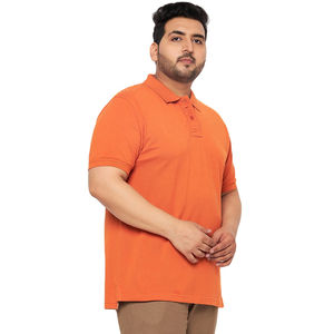 Fabricante 100% algodón manga corta de punto hombres transpirable Polo camisetas Casual patrón sólido de talla grande Polo camisa OEM - Product Image 2