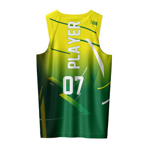 Conjunto de Uniforme de Baloncesto Personalizado para Hombre, Sin Mangas, Alta Calidad, 100% Poliéster, Secado Rápido, Absorbe la Humedad, Transpirable - Product Image 3