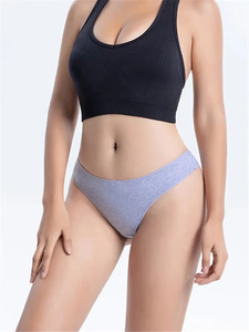 Paquete de 6 bragas de algodón antibacterianas de punto para mujer, transpirables, de talle medio, suaves y cómodas, talla M-XXL - Product Image 6