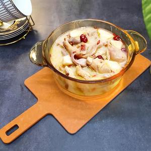 Tabla de cortar de fibra de madera Toptier para cocina con asa Tabla de cortar de madera de cocina antideslizante - Product Image 3