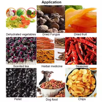 Machine commerciale de déshydrateur de nourriture pour le séchoir de fruits et légumes Four industriel de séchage de viande de machine de déshydratation