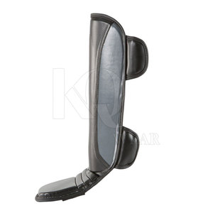 Protège-tibias en cuir de qualité supérieure, durables, robustes, protection professionnelle, ajustement confortable, parfaits pour l'entraînement au football et aux sports - Product Image 3