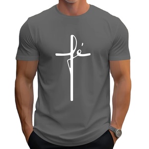 Men's Trendy Fashionable Thin Style Breathable Eco-Friendly Quick Dry High Quality Polyester/Cotton <b>V</b>-<b>neck</b> <b>Oversized</b> <b>T</b>-<b>shirt</b> - Product Image 4