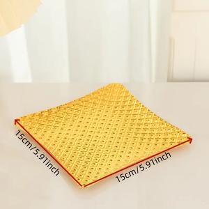 ถาดสแตนเลสสำหรับทำอาหารคุกกี้สีโรสโกลด์ทรงสี่เหลี่ยมผืนผ้าสำหรับร้านอาหารของโรงแรม - Product Image 2