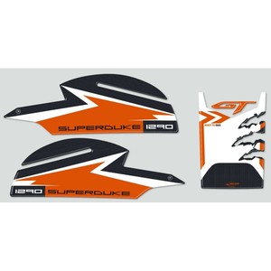 Kit Protezione Serbatoio su Misura e Adesivi Laterali 3D Compatibili con KTM 1290 SUPER DUKE GT MOTO - Product Image 1