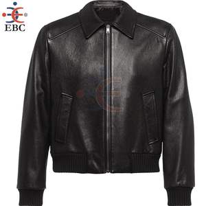 Veste en cuir de vache véritable pour hommes - Product Image 5