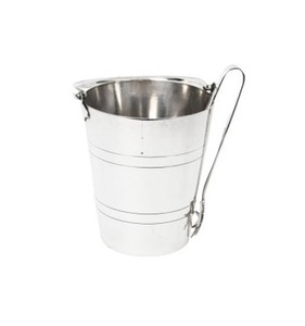 Cubo de hielo aislado de acero inoxidable de doble pared plateado con cubierta de tapa ideal para fiestas y pícnic - Product Image 4