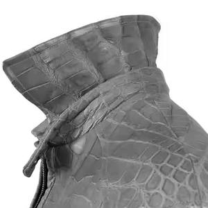 เสื้อลำลองหนังวินเทจของผู้ชายผ้าซาตินถักสไตล์สตรีทไซส์ใหญ่พิเศษสำหรับฤดูหนาวตามสั่ง - Product Image 6