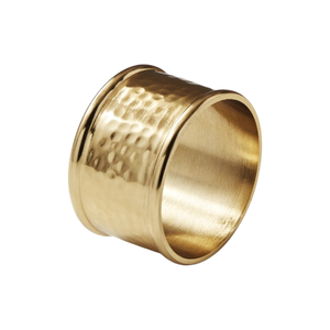 Rond de serviette en métal doré le plus vendu support d'artisanat de forme ronde pour la décoration de table de maison et de mariage - Product Image 1