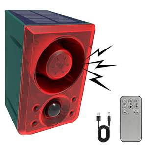 डेटेक वायरलेस सौर अलार्म इन्फ्रारेड मोशन सेंसिंग अलार्म डिवाइस व्यक्तिगत अनुकूलित आउटडोर 130db ऑडियो अलार्म - Product Image 1