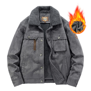Veste bomber d'hiver tendance en gros, vente chaude, sur mesure, veste en polaire décontractée pour hommes, parkas chaudes, vestes grandes tailles, vêtements d'extérieur, manteau épais - Product Image 5