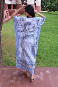 Dernier Kaftan Ethnique en Coton Vintage Léger et Respirant pour Femme, Tenue Décontractée Classique et Élégante - Product Image 3