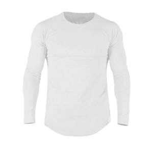 T-shirt de gym personnalisé de haute qualité pour hommes, léger, séchage rapide, manches longues, réversible, options de taille Plus, étiquettes disponibles - Product Image 3