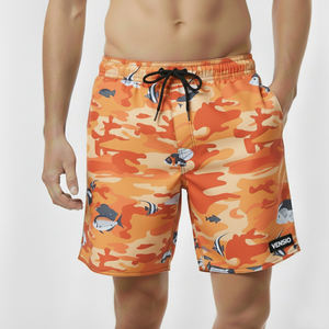 Shorts de Playa Unisex para Pesca, 100% Poliéster, Impresión Personalizada, Impresión Digital Sólida, Transpirable, Secado Rápido, Servicio OEM - Product Image 1