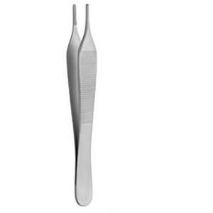 คีมจับเนื้อเยื่อ BOB Adson ขนาด 12 ซม. 15 ซม. คุณภาพสูง ผลิตด้วยมือ ทำจากสแตนเลส สีเงิน ได้รับการรับรองมาตรฐาน CE สำหรับการผ่าตัด - Product Image 2