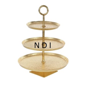 แท่นวางเค้กหลายระดับในราคาไม่แพงแท่นวางแสดงเค้กสำหรับโรงแรมและร้านอาหาร - Product Image 1